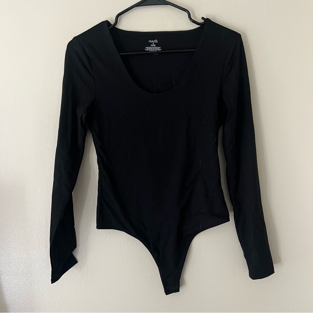 Nuuds Long Sleeve Scoopneck Bodysuit